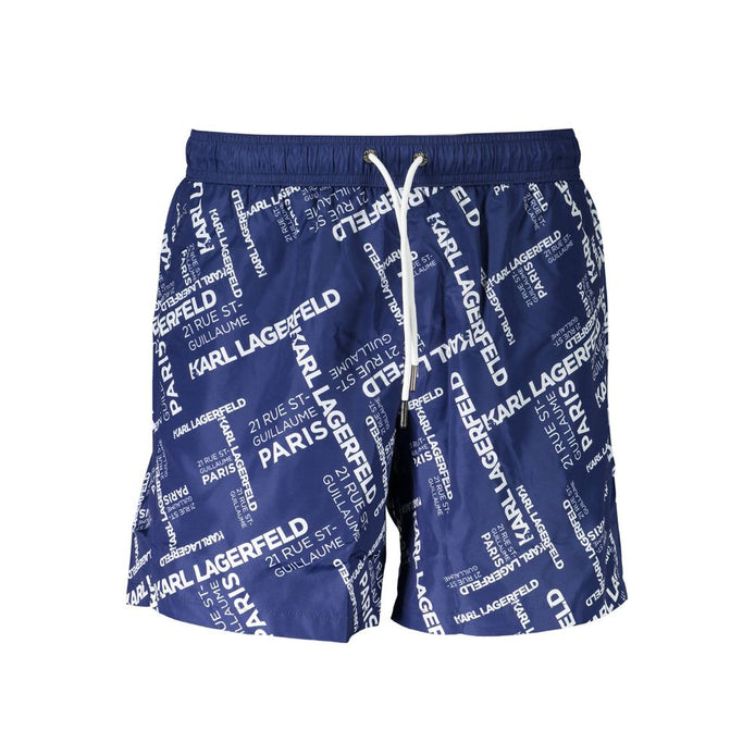 Karl Lagerfeld Blue Polyester Swimwear Karl Lagerfeld