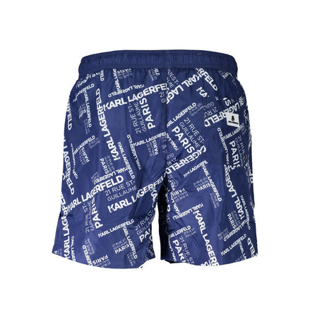 Karl Lagerfeld Blue Polyester Swimwear Karl Lagerfeld
