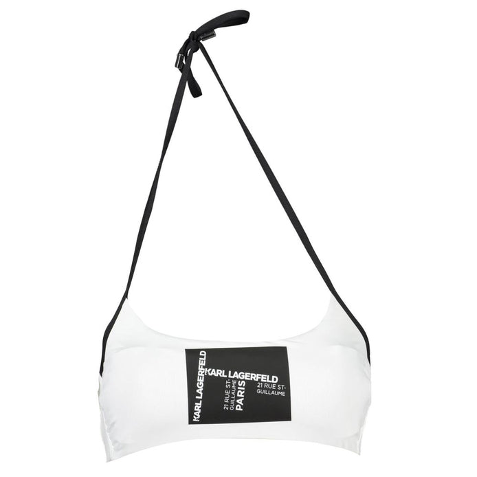 Karl Lagerfeld White Elastane Swimwear Karl Lagerfeld