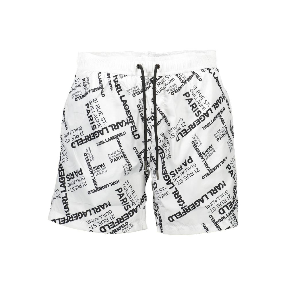 Karl Lagerfeld White Polyester Swimwear Karl Lagerfeld
