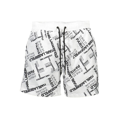 Karl Lagerfeld White Polyester Swimwear Karl Lagerfeld