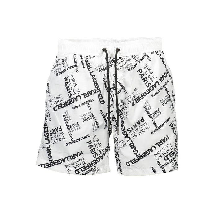 Karl Lagerfeld White Polyester Swimwear Karl Lagerfeld