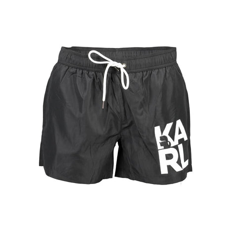 Karl Lagerfeld Black Polyester Swimwear Karl Lagerfeld