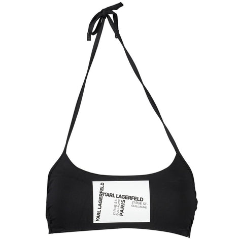 Karl Lagerfeld Black Elastane Swimwear Karl Lagerfeld