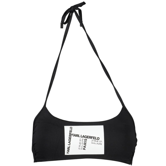 Karl Lagerfeld Black Elastane Swimwear Karl Lagerfeld
