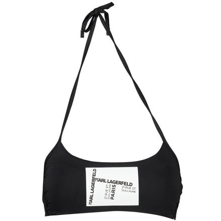 Karl Lagerfeld Black Elastane Swimwear Karl Lagerfeld