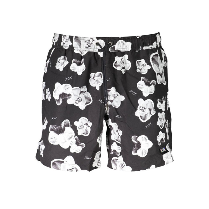 Karl Lagerfeld Black Polyester Swimwear Karl Lagerfeld