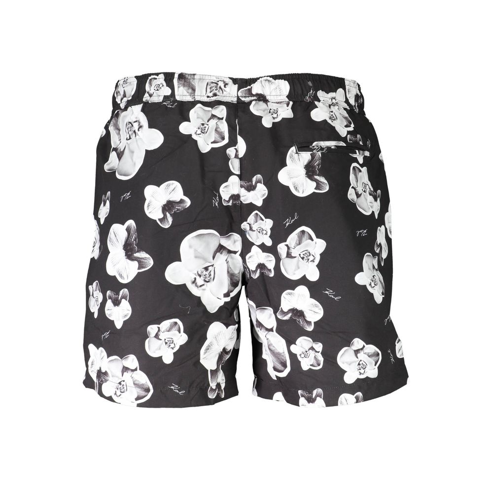 Karl Lagerfeld Black Polyester Swimwear Karl Lagerfeld