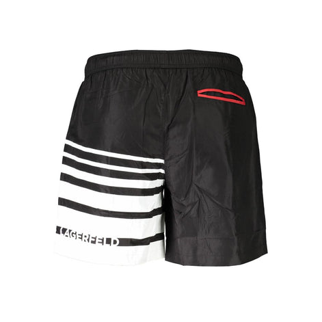 Karl Lagerfeld Black Polyester Swimwear Karl Lagerfeld