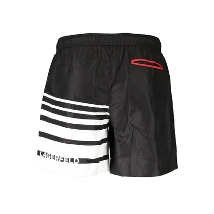 Karl Lagerfeld Black Polyester Swimwear Karl Lagerfeld