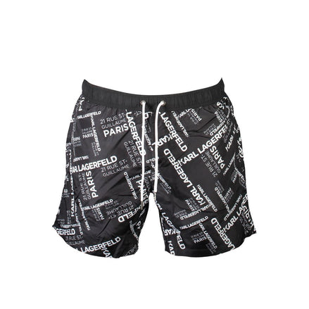 Karl Lagerfeld Black Polyester Swimwear Karl Lagerfeld