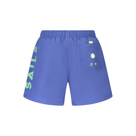 North Sails Blu Nylon Men's Swim Boxer North Sails