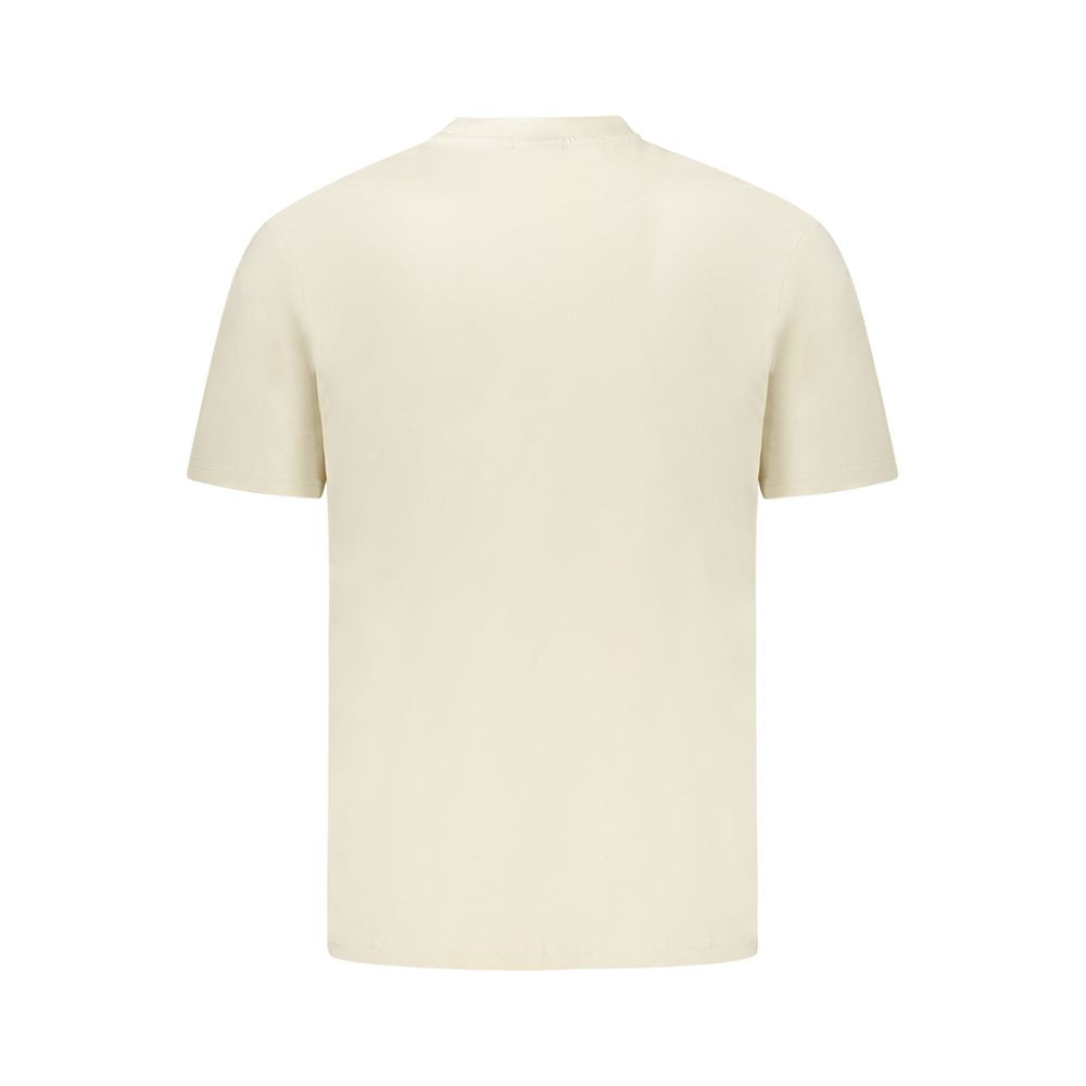 Napapijri Beige Cotton Men T-Shirt Napapijri