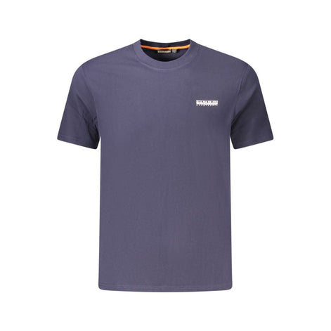 Napapijri Blue Cotton Men T-Shirt Napapijri