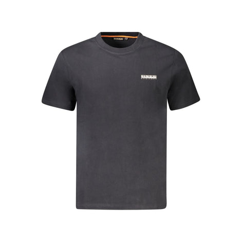 Napapijri Black Cotton Men T-Shirt Napapijri