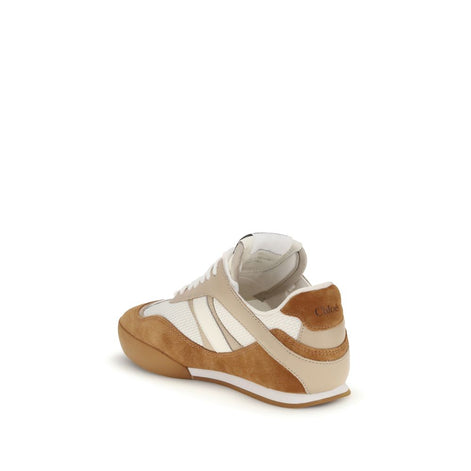 Chloé Brown Calf Leather Bos Taurus Athletic Sneakers Chloé