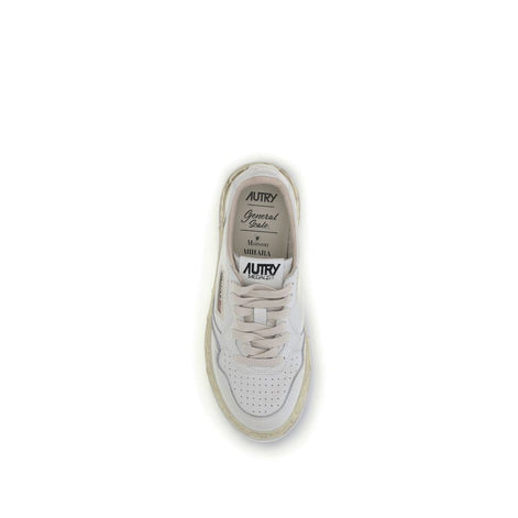 Autry White Leather Athletic Sneakers Autry