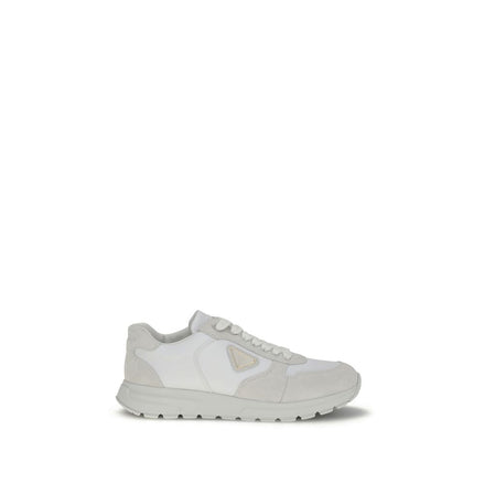 Prada White Recycled Polyamide Athletic Sneakers Prada
