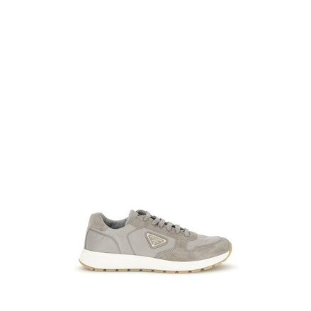 Prada Gray Recycled Polyamide Athletic Sneakers Prada