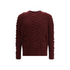 Alexander McQueen Bordeaux Fur Cashmere Sweater Alexander McQueen