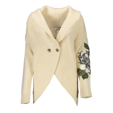 Blugirl Beige Acrylic Women Cardigan Blugirl