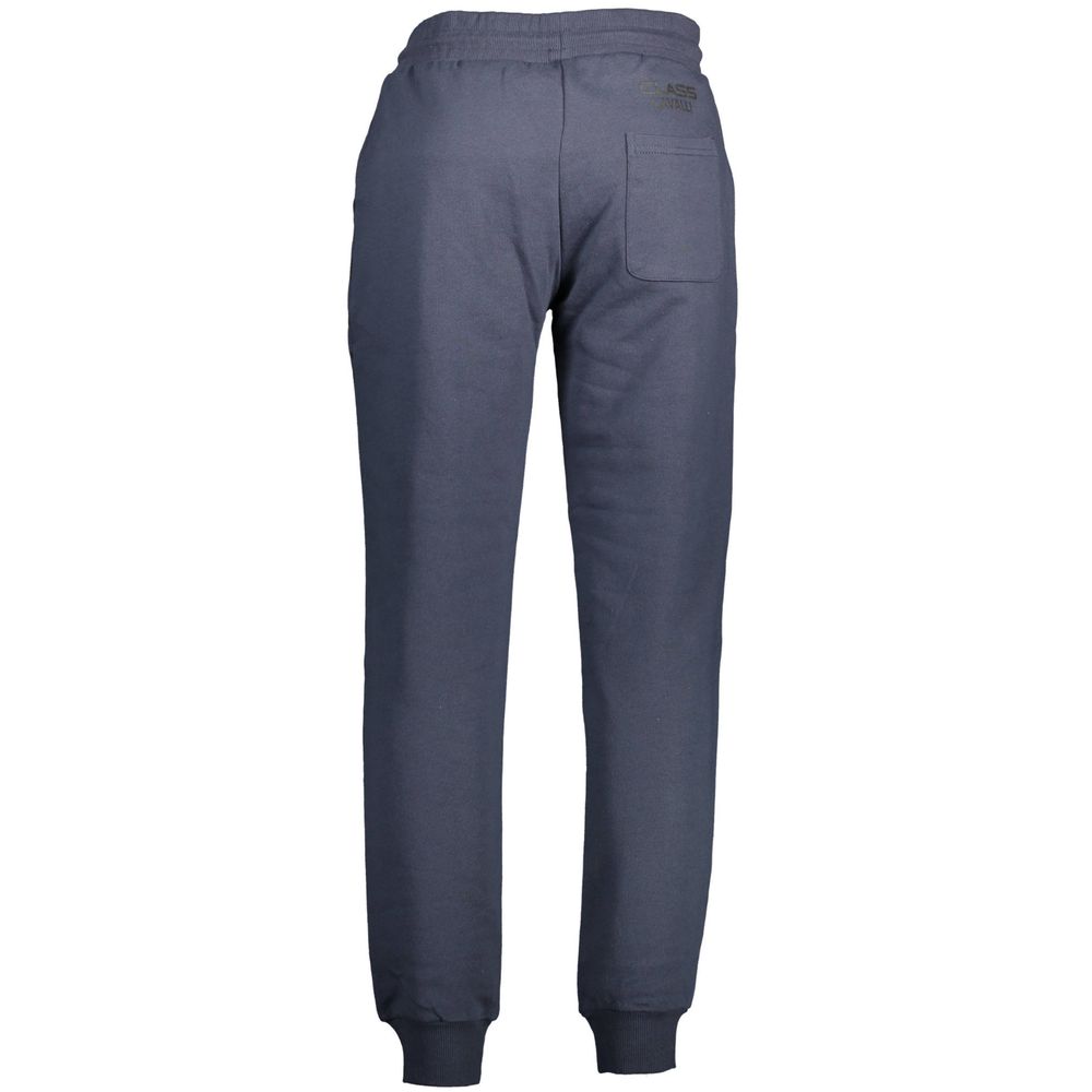 Cavalli Class Blu Cotton Men's Trackpant Cavalli Class