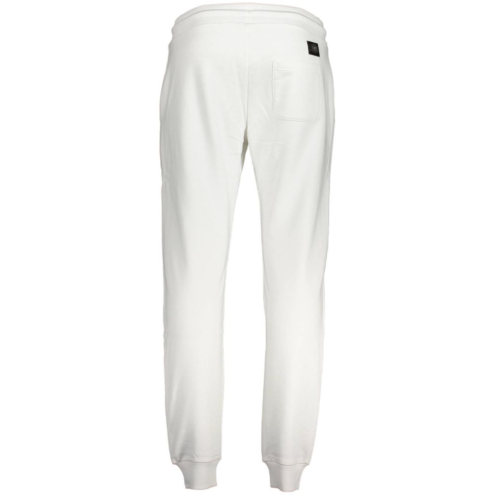 Cavalli Class Bianco Cotton Men's Sweatpant Cavalli Class