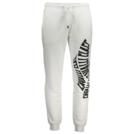 Cavalli Class Bianco Cotton Men Sport Pant Cavalli Class