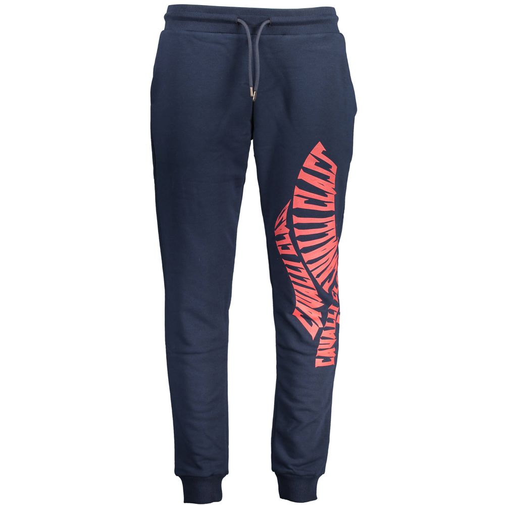 Cavalli Class Blue Cotton Men's Sweatpants Cavalli Class