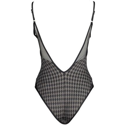Karl Lagerfeld Black Elastane Swimwear Karl Lagerfeld