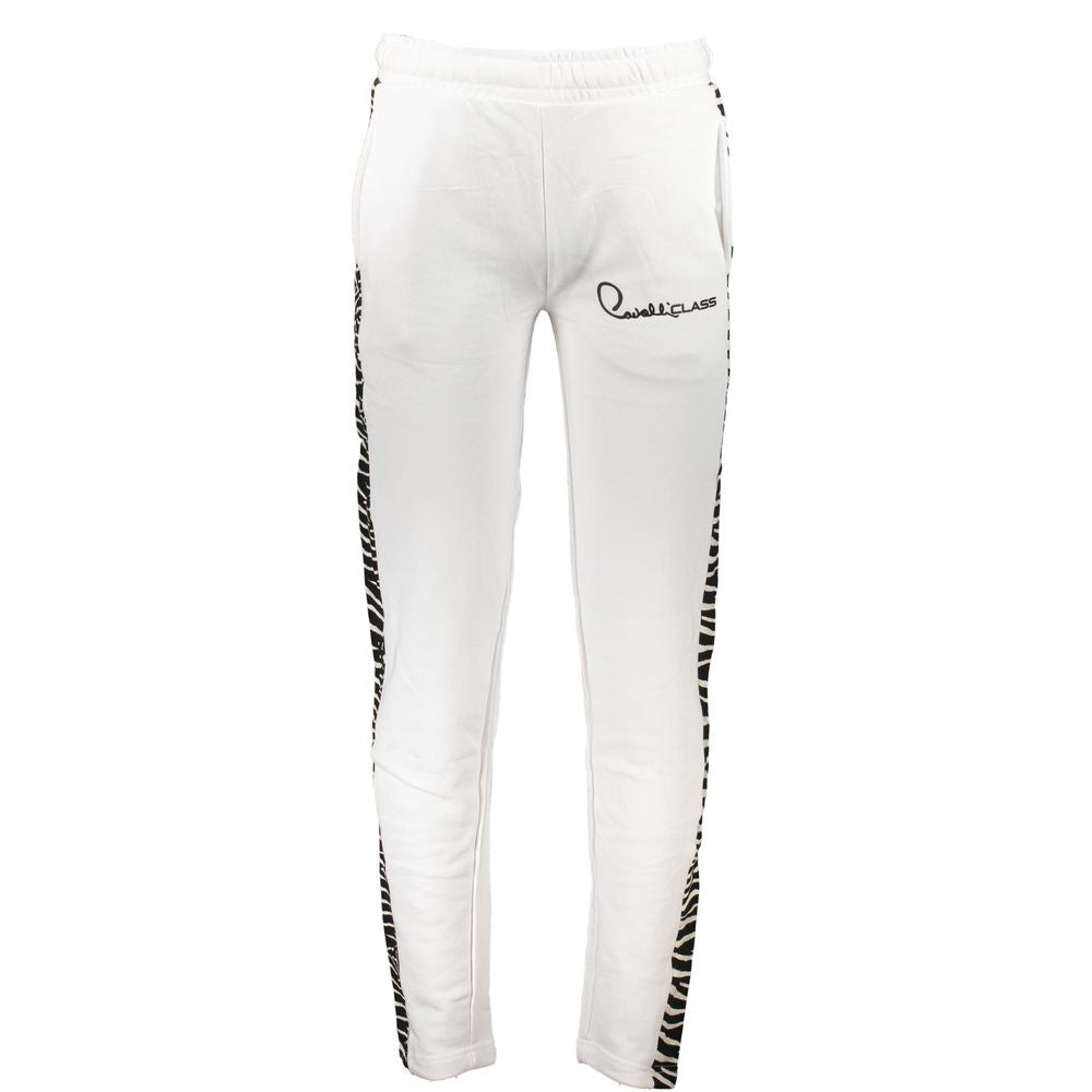Cavalli Class White Cotton Men's Sweatpant Cavalli Class