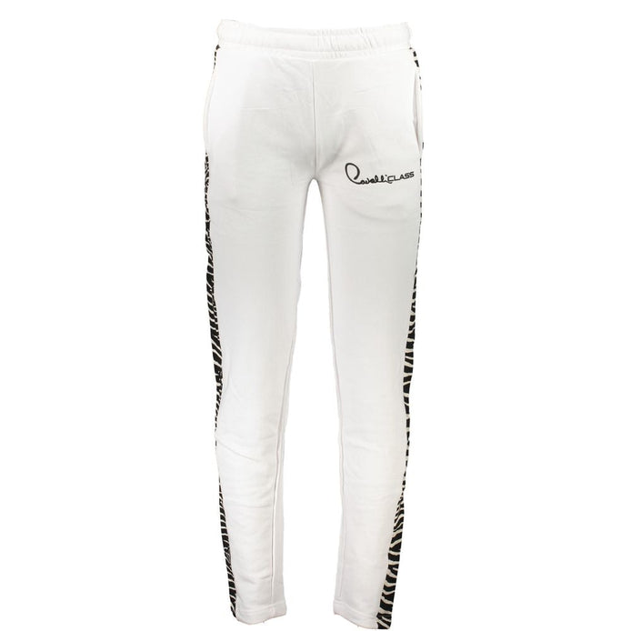 Cavalli Class White Cotton Men's Sweatpant Cavalli Class