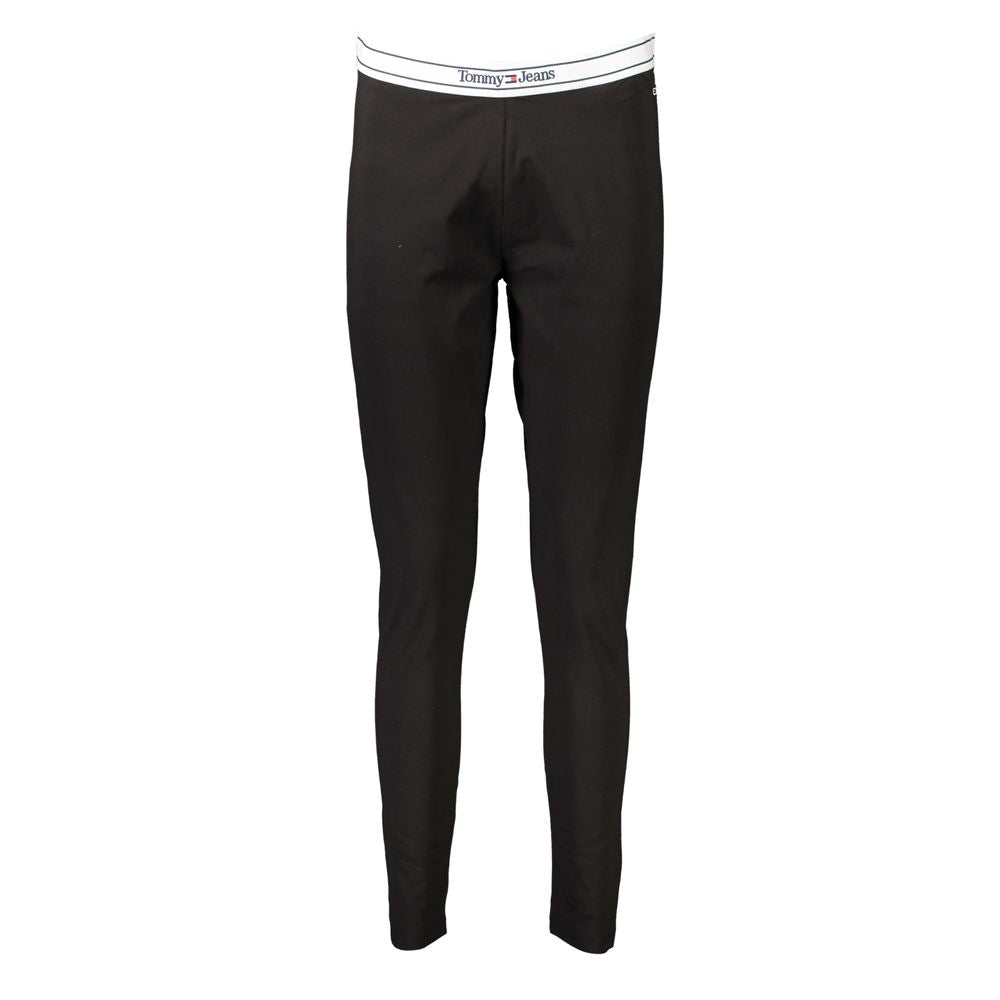 Tommy Hilfiger Black Cotton Pant Tommy Hilfiger