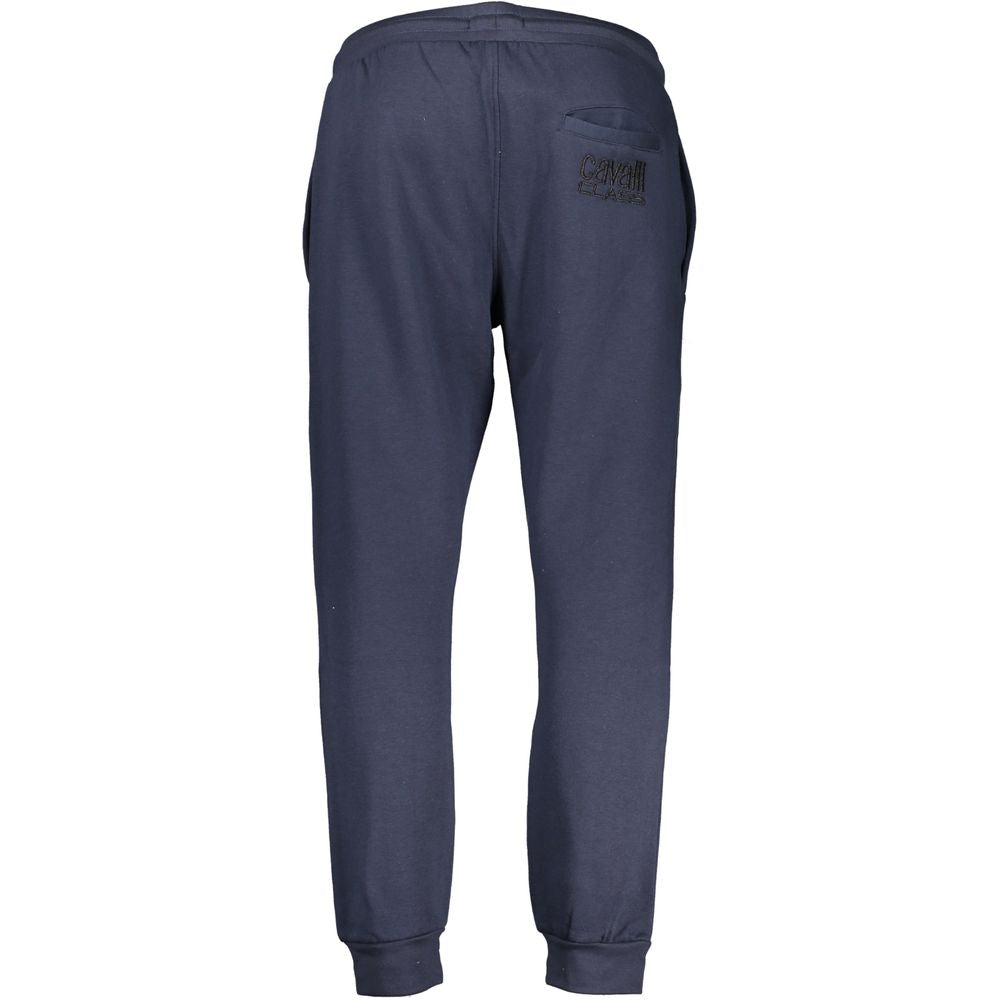Cavalli Class Blu Polyester Men's Track Pant Cavalli Class