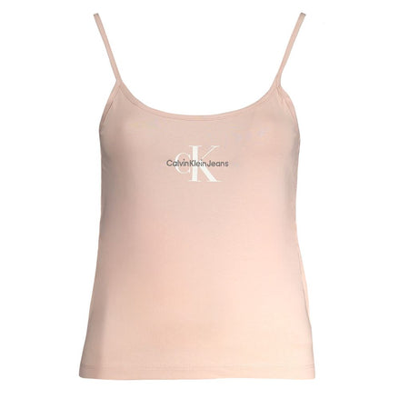 Calvin Klein Pink Cotton Tank Tops Calvin Klein
