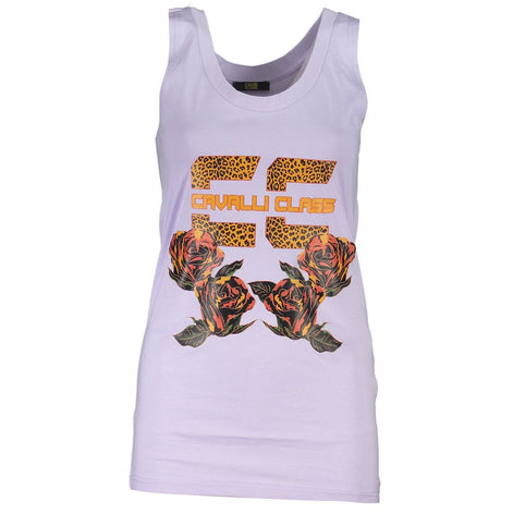 Cavalli Class Viola Cotton Women Tank Top Cavalli Class