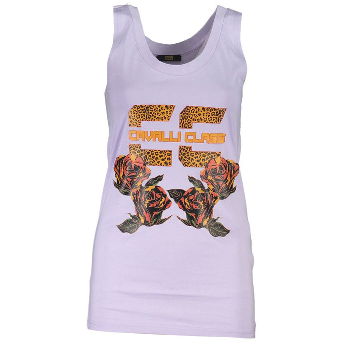 Cavalli Class Viola Cotton Women Tank Top Cavalli Class