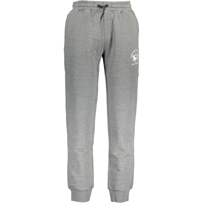 La Martina Gray Cotton Men's Sweatpants La Martina