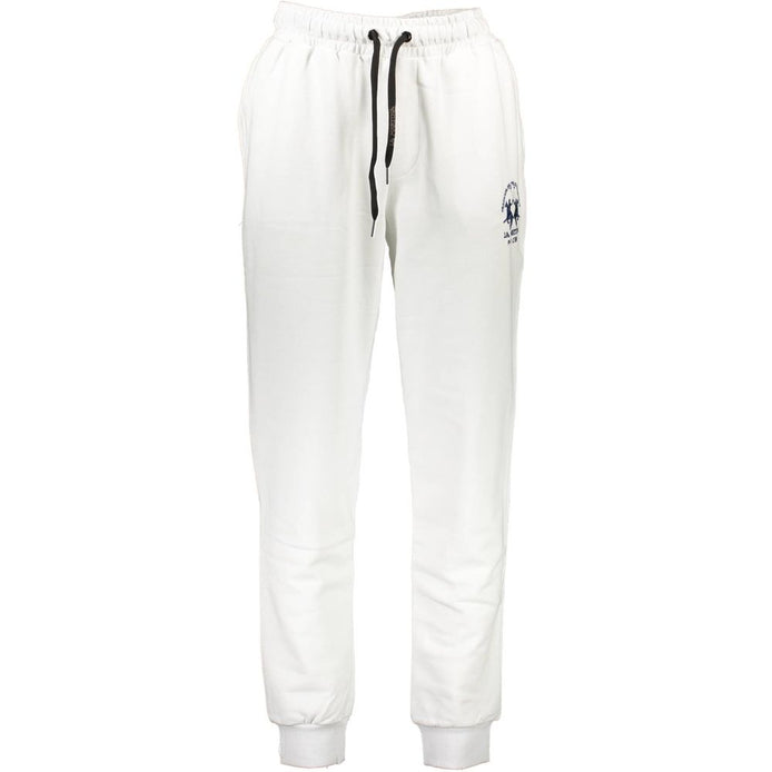 La Martina Bianco Cotton Men's Track Pant La Martina