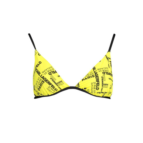 Karl Lagerfeld Yellow Elastane Swimwear Karl Lagerfeld