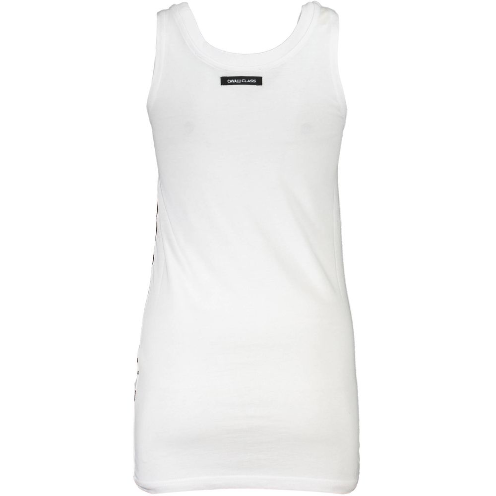 Cavalli Class White Cotton Women Tank Top Cavalli Class