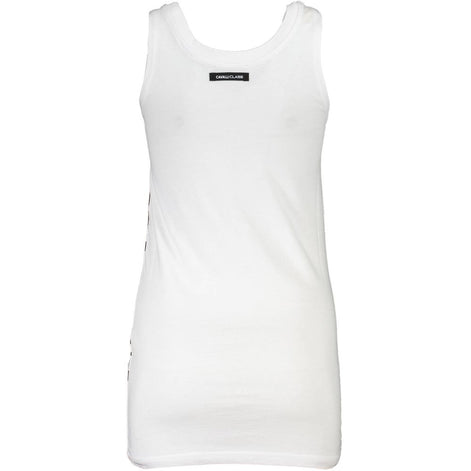 Cavalli Class White Cotton Women Tank Top Cavalli Class