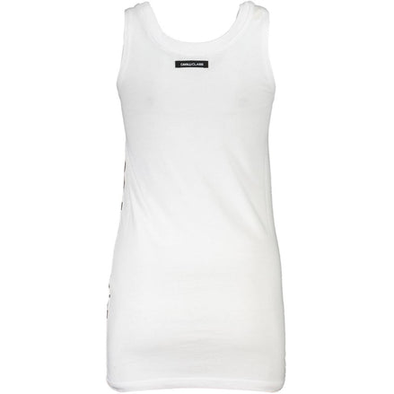 Cavalli Class White Cotton Women Tank Top Cavalli Class