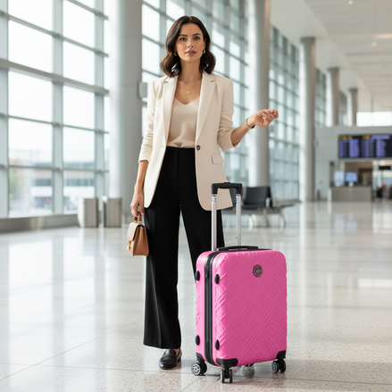 Laura Biagiotti Pink Polyethylene Luggage And Travel Laura Biagiotti