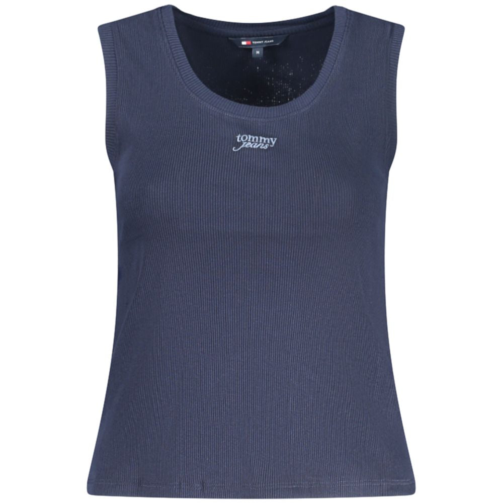 Tommy Hilfiger Blue Cotton Tank Top Tommy Hilfiger