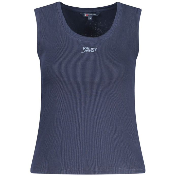 Tommy Hilfiger Blue Cotton Tank Top Tommy Hilfiger