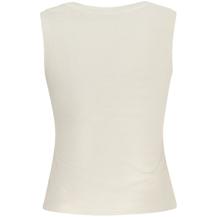 Tommy Hilfiger Beige Cotton Women Tank Top Tommy Hilfiger