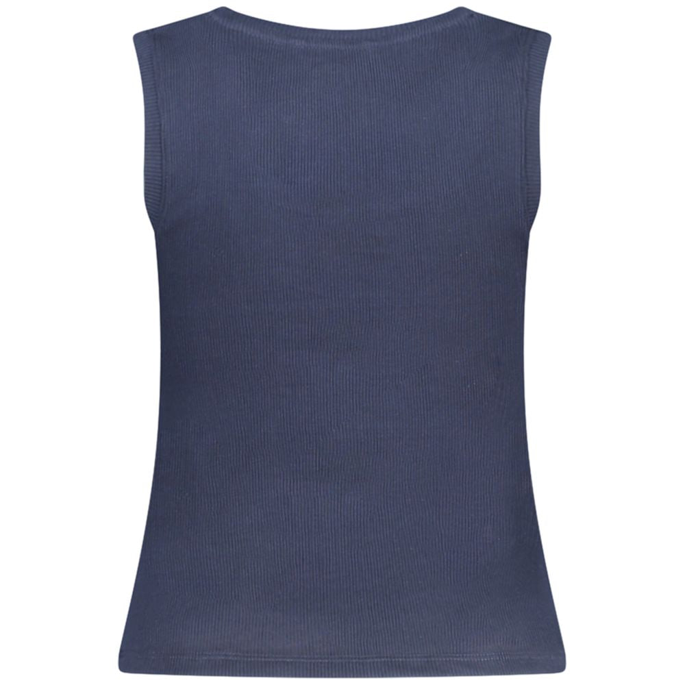 Tommy Hilfiger Blue Cotton Tank Top Tommy Hilfiger
