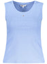 Tommy Hilfiger Blue Cotton Tank Top Tommy Hilfiger