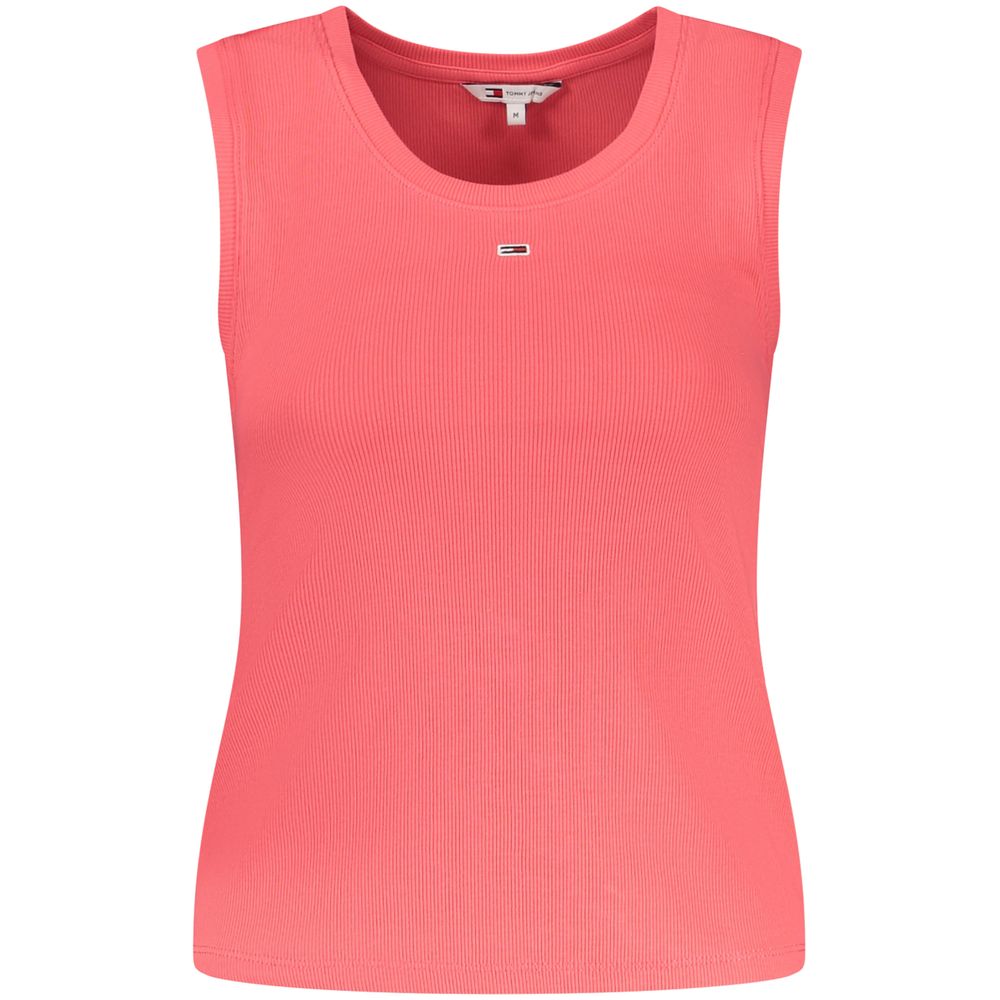 Tommy Hilfiger Pink Cotton Tank Top Tommy Hilfiger